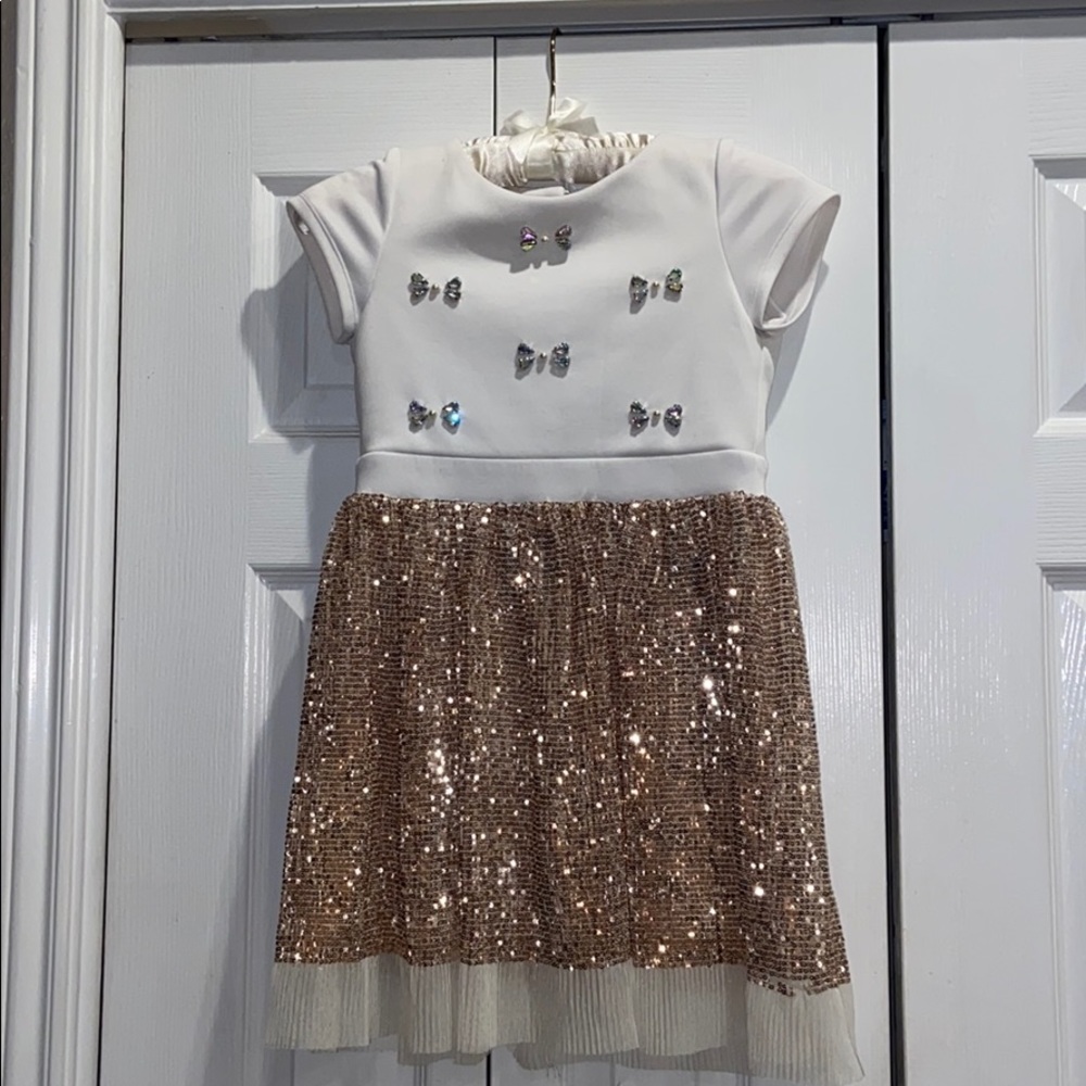 Gold sequence dress